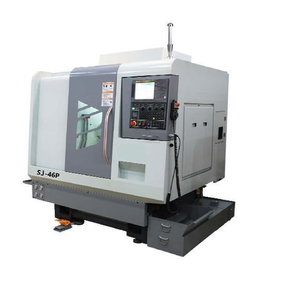 Machine à tourner le tour CNC à lit incliné de type gang FANUC Sj-46p
